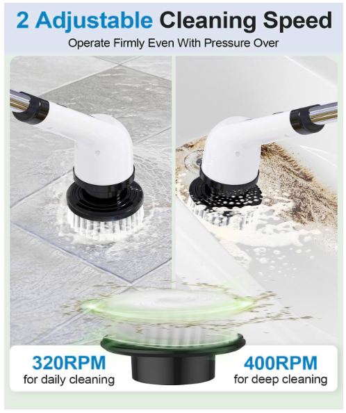 9 in 1 Electric Spin Scrubber