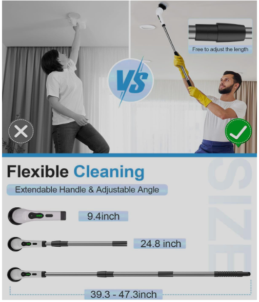 9 in 1 Electric Spin Scrubber